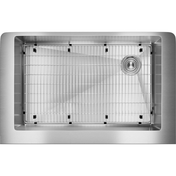20.25 in W x 35.875 in L x 9 in H, Stainless Steel